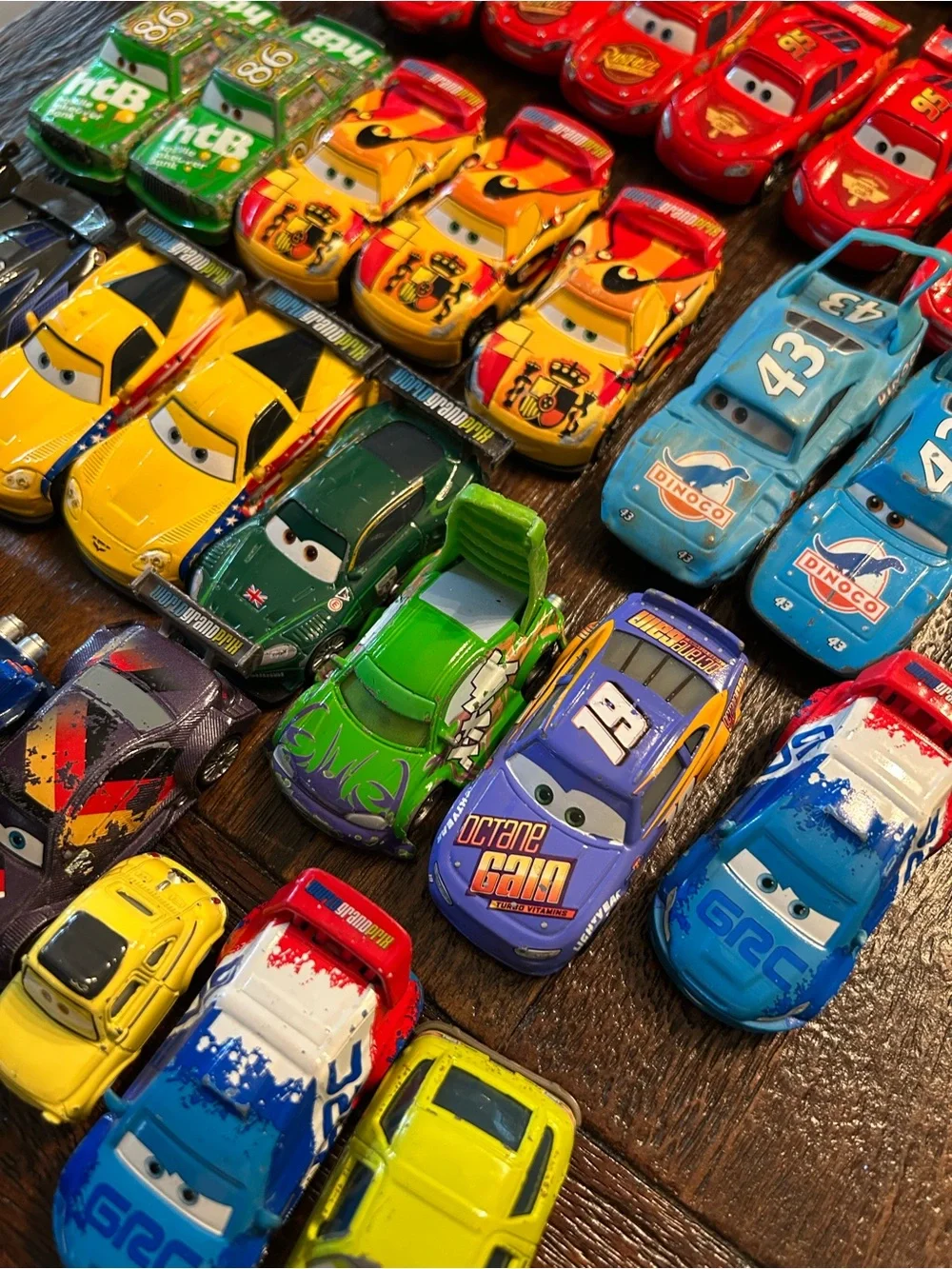 Mattel Disney Pixar Cars Diecast 1:55 Lot of 35 Lightning McQueen WGP